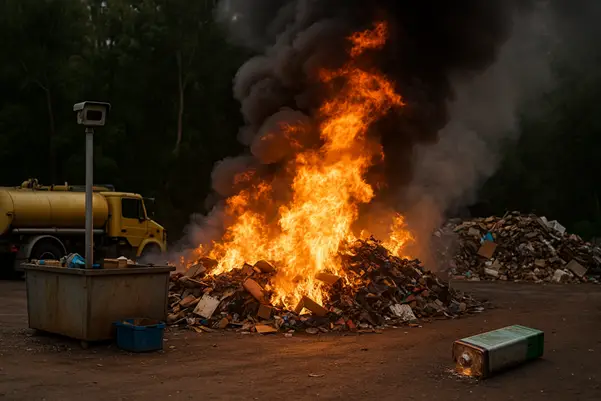 Read more about the article The Fire Risks of Lithium-Ion Batteries (LiBs) in Australia’s Waste Sector – Causes, Prevention and Response